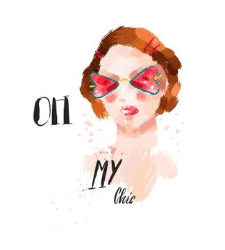 Hand made vector abstract textured card templete design element with fashioned Stock Illustration