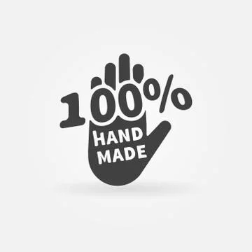 Hand made vector label or icon Stock Illustration