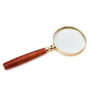 Hand magnifier Stock Photos