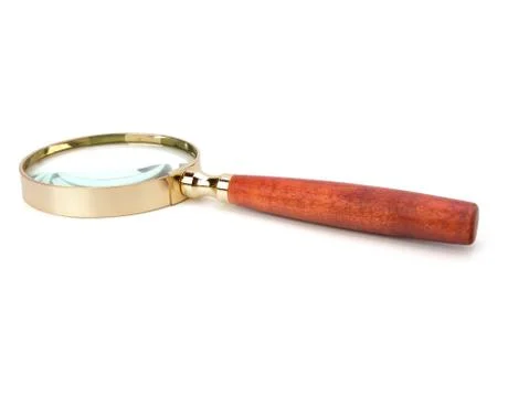 Hand magnifier Stock Photos