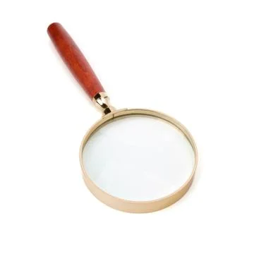 Hand magnifier Stock Photos