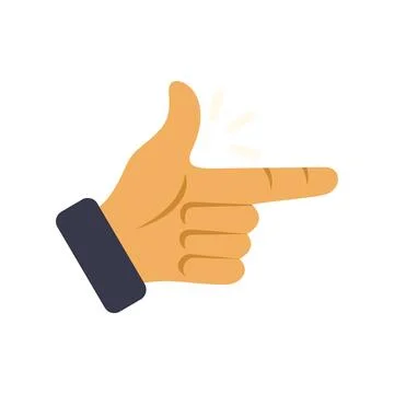 Hand making a finger snap gesture with sound Stock Illustration