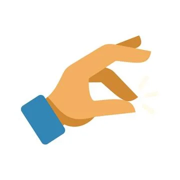 Hand making finger snapping gesture with sound effect 스톡 일러스트
