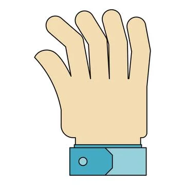 Hand making a gesturing motion with fingers Stock Illustration