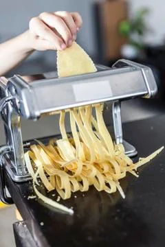 Hand Making Pasta Stock Photos