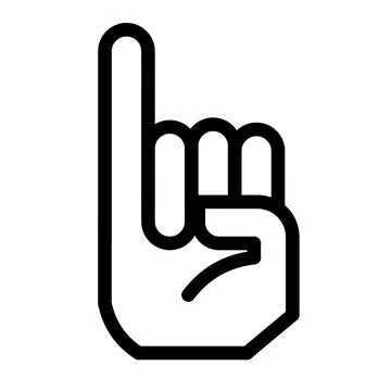 Hand making peace sign gesture with transparent background for graphic design Stock Illustration