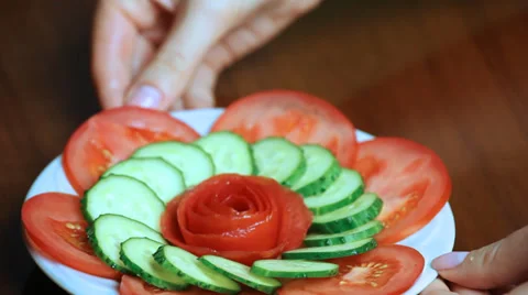 Hand Making Rose CloseUp Stock Footage 30139985