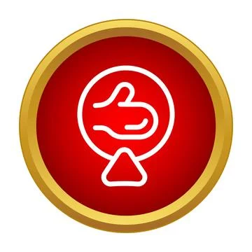 Hand making thumbs up gesture inside a downvote icon Stock-Illustration
