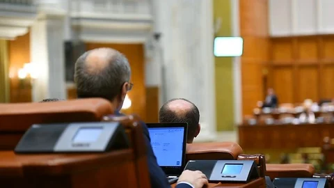 Hand of a man raised in the air during a voting procedure 스톡 동영상 84416036
