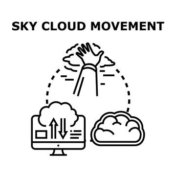 Hand managing data cloud systems hosting files イラスト素材