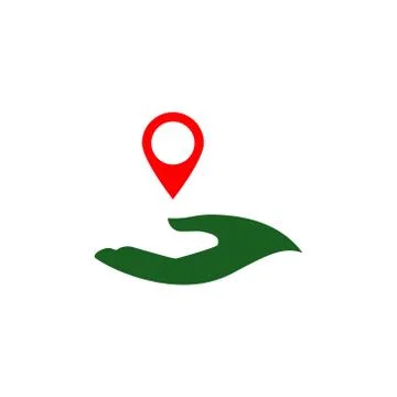 Hand map pointer vector design template illustration 스톡 일러스트