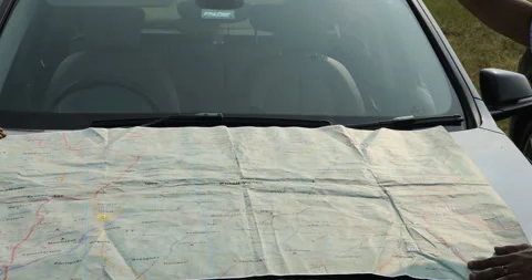 Hand Marking On The Map Stock Footage 293181123