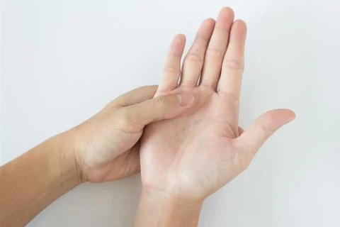 Hand massage Stock Photos