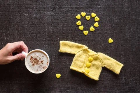 Hand of a master on black background Stock Photos