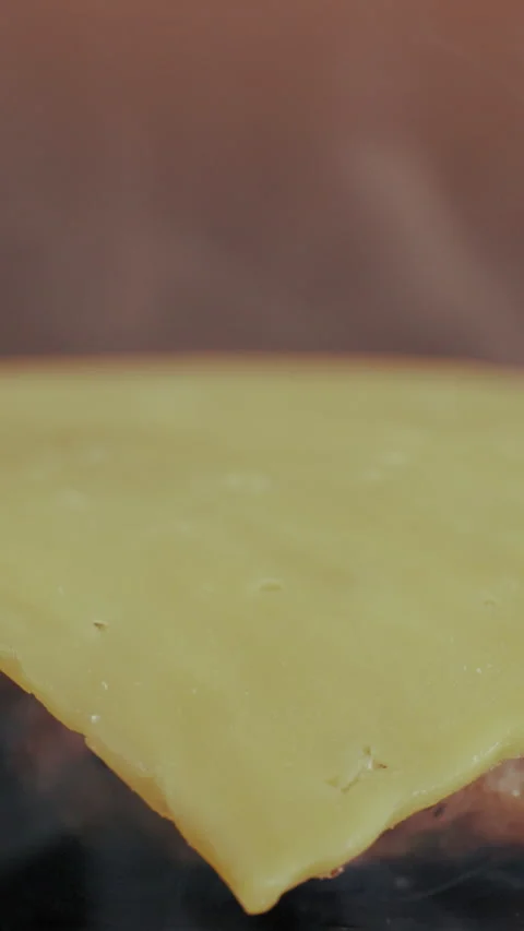 Hand, meat and chef with cheese burger for restaurant, cooking and fast food for Stock Footage 340636755