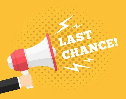 Hand with Megaphone Stock Illustration