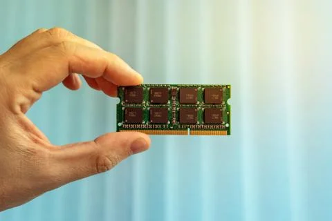 Hand with memory Stock Photos