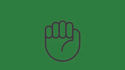 With hand in the middle and screen Stock Footage 335978979