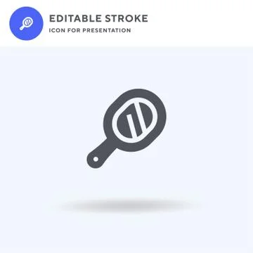 Hand Mirror icon vector, filled flat sign, solid pictogram isolated on white Stock Illustration