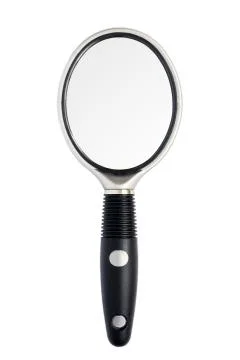 Hand mirror isolated Stock Photos