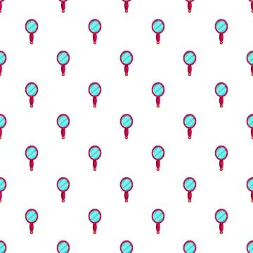 Hand mirrors creating seamless repeat beauty pattern background イラスト素材