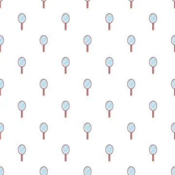 Hand mirrors forming a seamless pattern on white background Stock Illustration