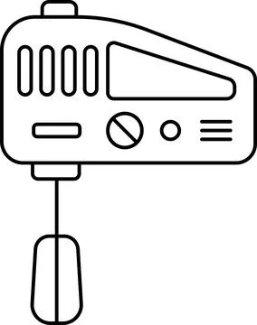 Hand mixer icon. Ilustración de archivo
