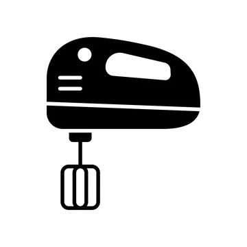 Hand Mixer Icon Vector Design Stock Illustration