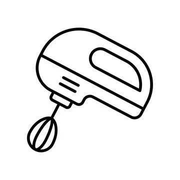 Hand Mixer Icon Vector Design Illustrazione stock