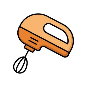Hand Mixer Icon Vector Design Illustrazione stock