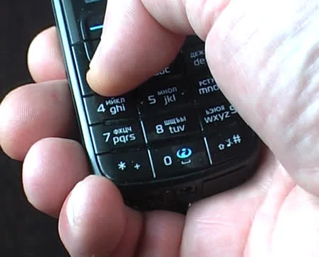 Hand with mobile phone Stock Footage 24821955