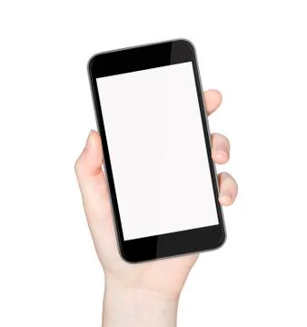Hand with mobile phone Stock Illustration