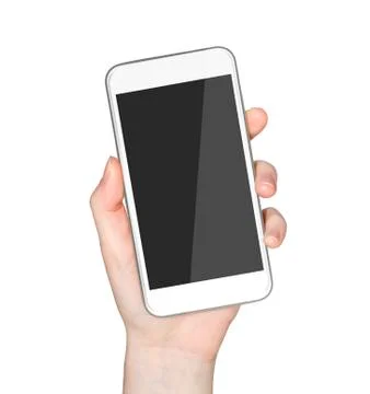 Hand with mobile phone Stock Illustration