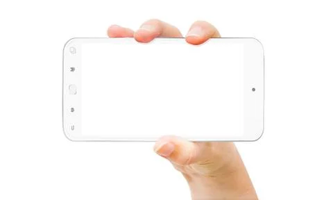 Hand with mobile phone Stock Illustration