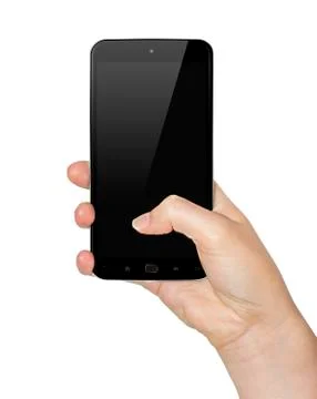 Hand with mobile phone Illustrazione stock