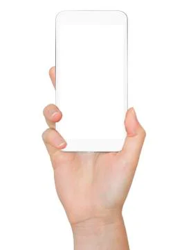 Hand with mobile phone Stock Illustration