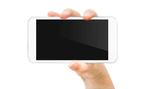 Hand with mobile phone Stock Illustration