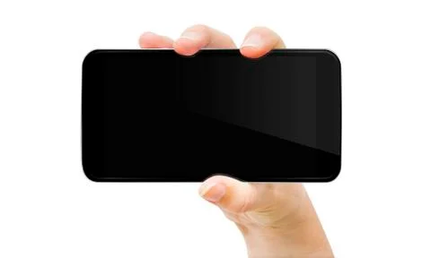 Hand with mobile phone Stock Illustration