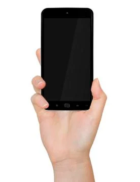 Hand with mobile phone Stock Illustration