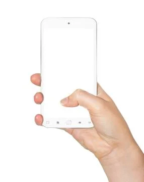 Hand with mobile phone Stock Illustration