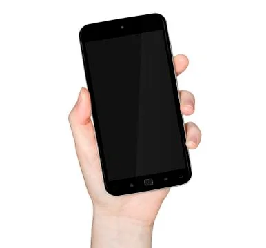 Hand with mobile phone Stock Illustration