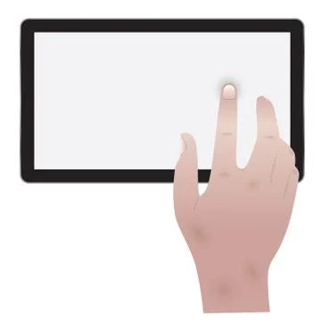 Hand with mobile phone vector design Stock Illustration