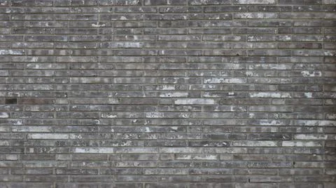 Hand-molded clinker linear brick with efflorescence Stock Photos