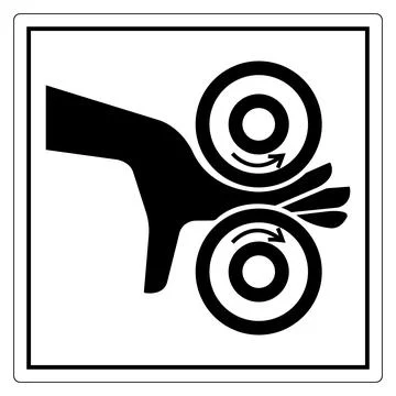 Hand Motion with Circular Arrows Icon for Guidance 库存插图
