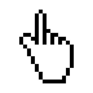 Hand mouse cursor icon Illustrazione stock