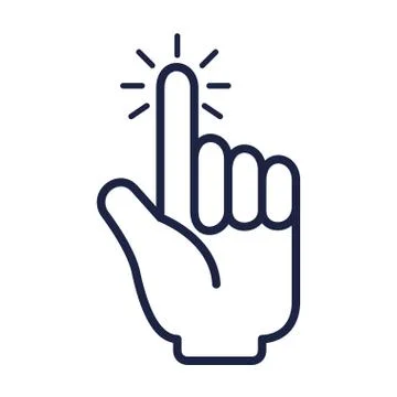 Hand mouse cursor icon 스톡 일러스트