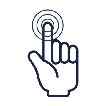 Hand mouse cursor icon Ilustração Stock