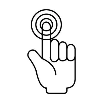 Hand mouse cursor icon Ilustração Stock