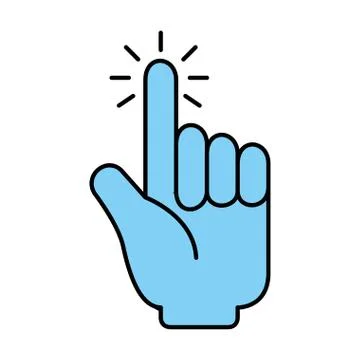 Hand mouse cursor icon Stockillustratie