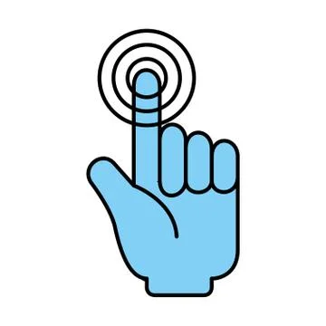 Hand mouse cursor icon Illustrazione stock